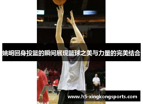 姚明回身投篮的瞬间展现篮球之美与力量的完美结合
